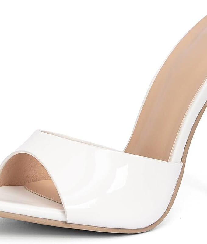 Women's Stiletto Heeled Sandals - Summer open-toe slip-on shoes, suitable for weddings/parties/everyday wear, thin-soled comfortable high heels