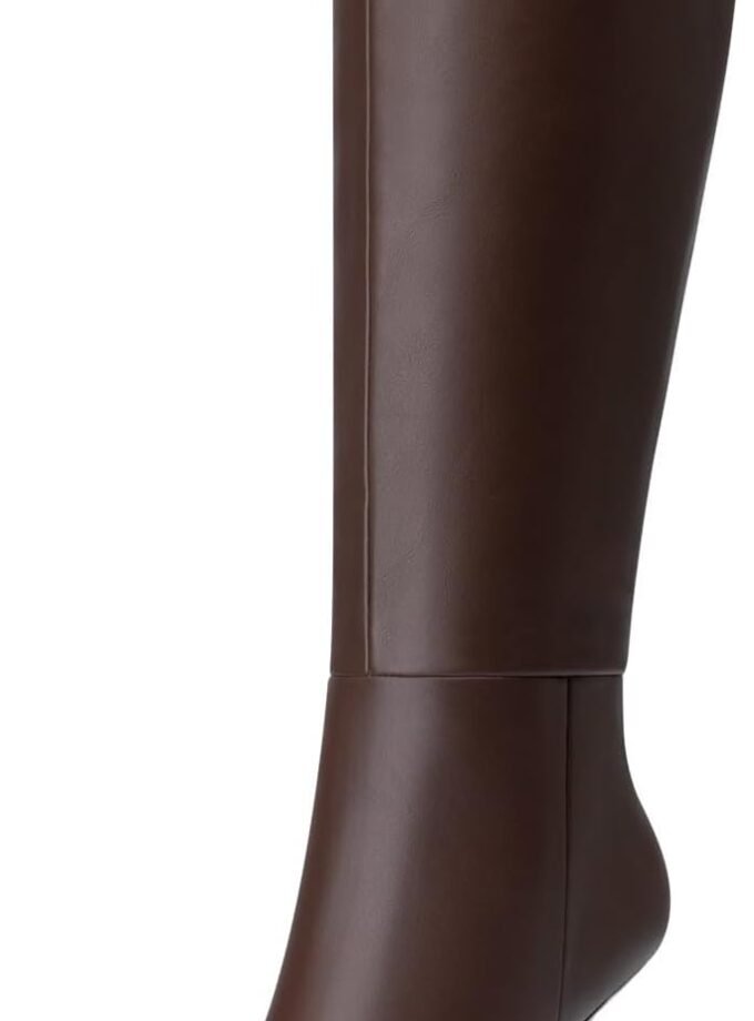 Womens Knee High Boots: 3.54 In Stiletto Heel, Wide Calf Tall Boots, 2026 Fall Fashion Trendy Heel Boot for Party, Night out, Date, Dancing