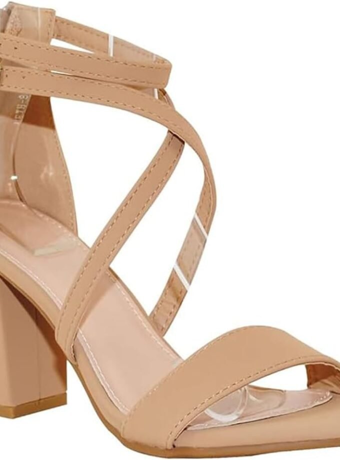 Women's chunky heel ankle strap sandals