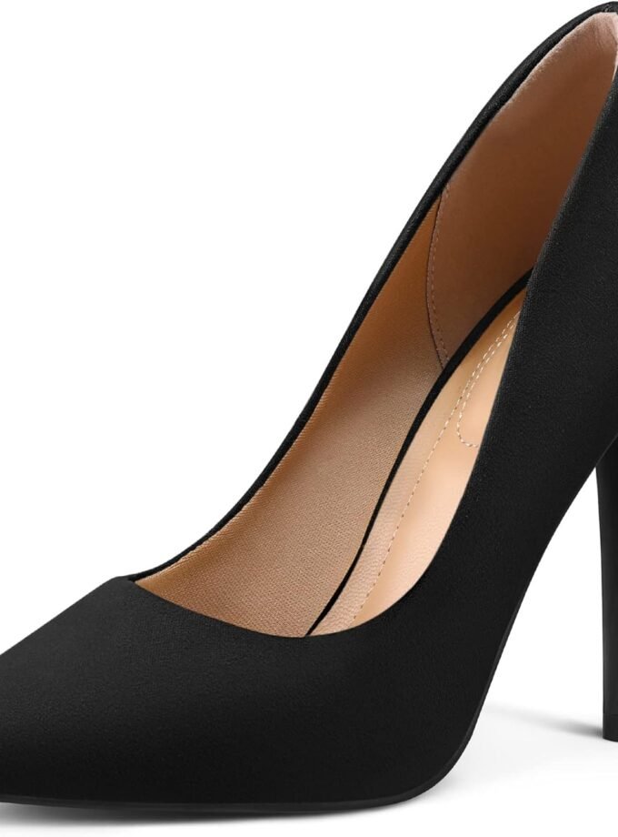 Women's High Heels Pumps Closed Pointed Toe Stiletto 4IN Heels Dress Wedding Shoes